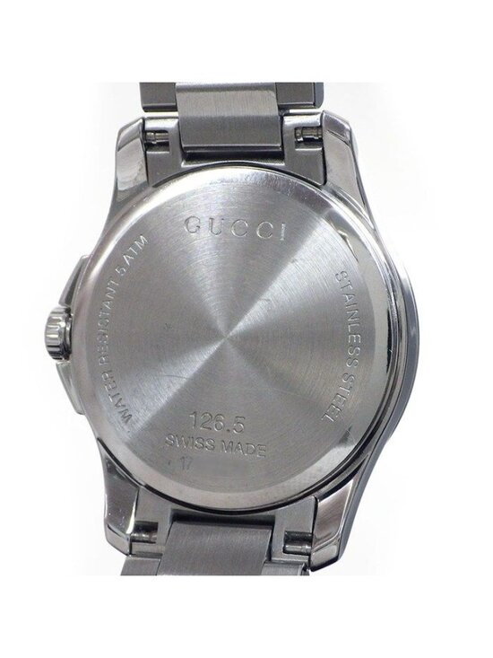 Gucci Watch Timeless 126.5 Brown Dial Date SS Quartz Analog main image 4